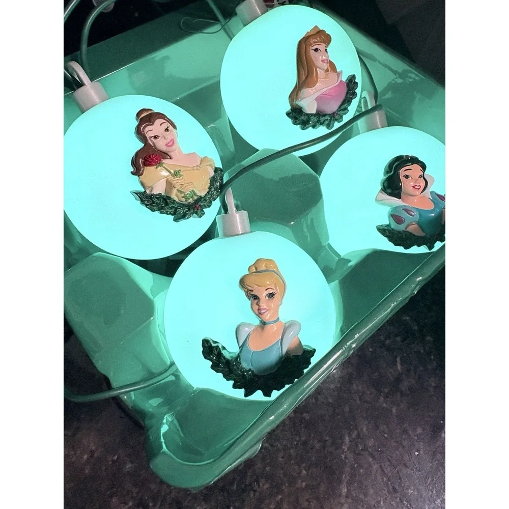 Gemmy Disney OG PRINCESS Color Change String Lights Electric Plug Or Battery VTG